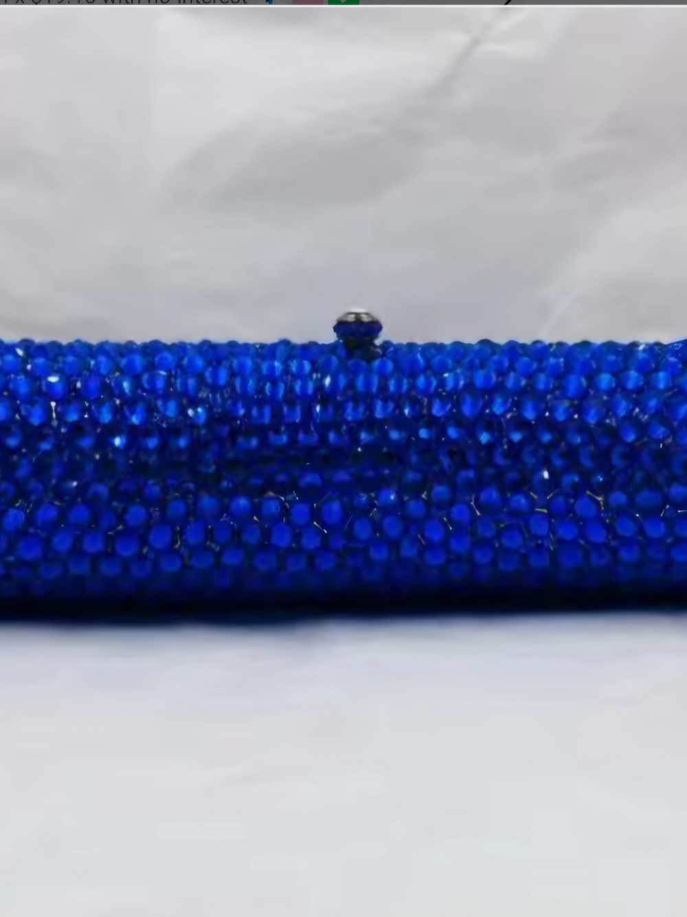 Blue Crystal Evening Clutch